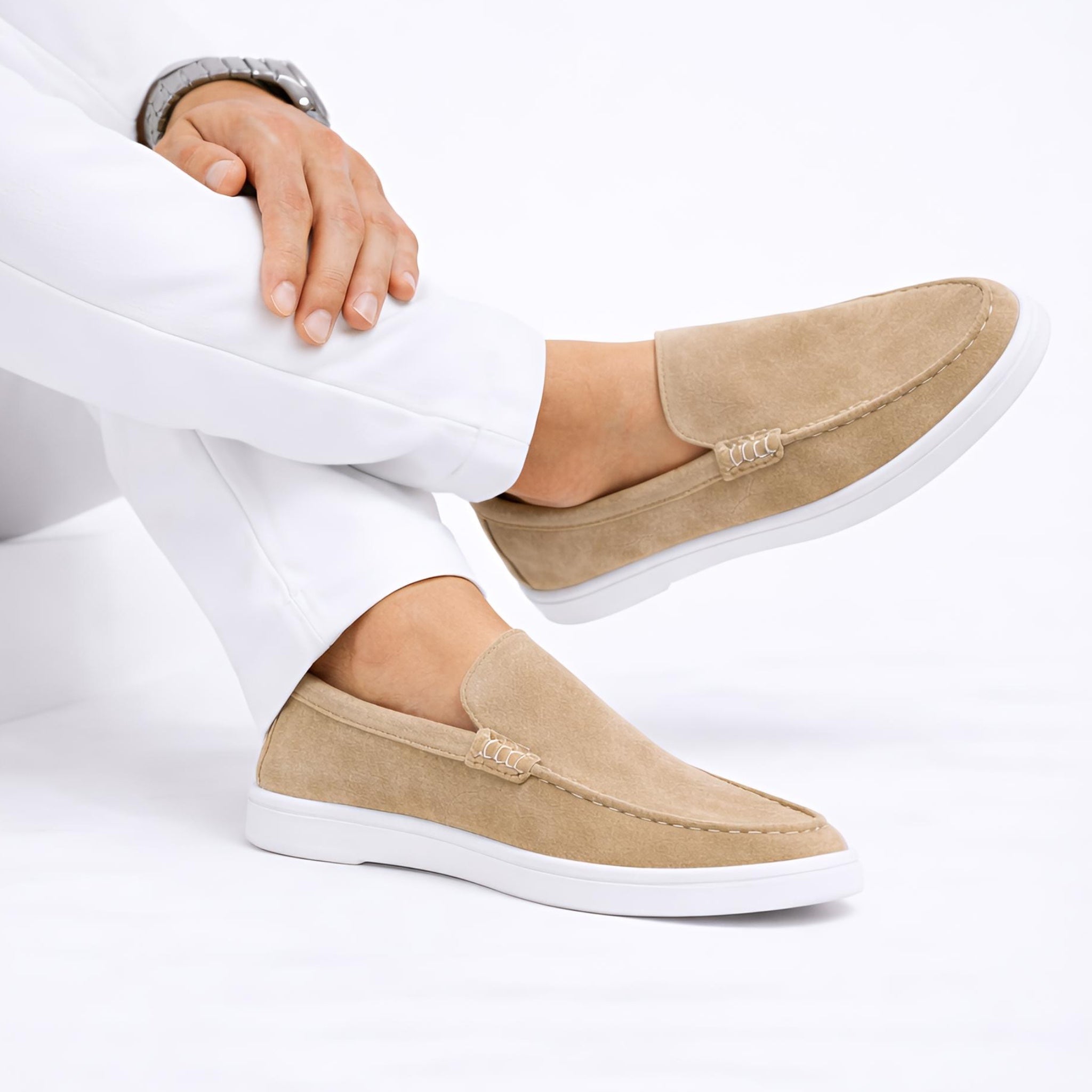 Suede Loafer Dune Suede- 100% Pure Suede Leather