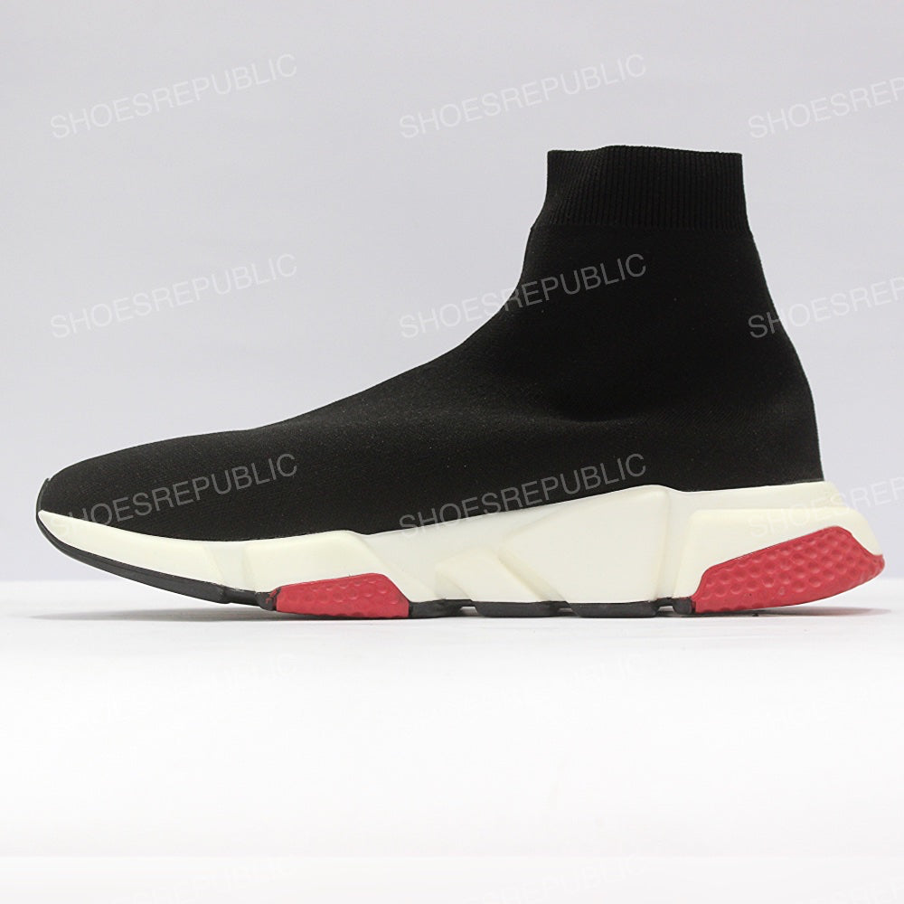 Balenciaga Speed Trainers (Bred) | Black & Red Colorway