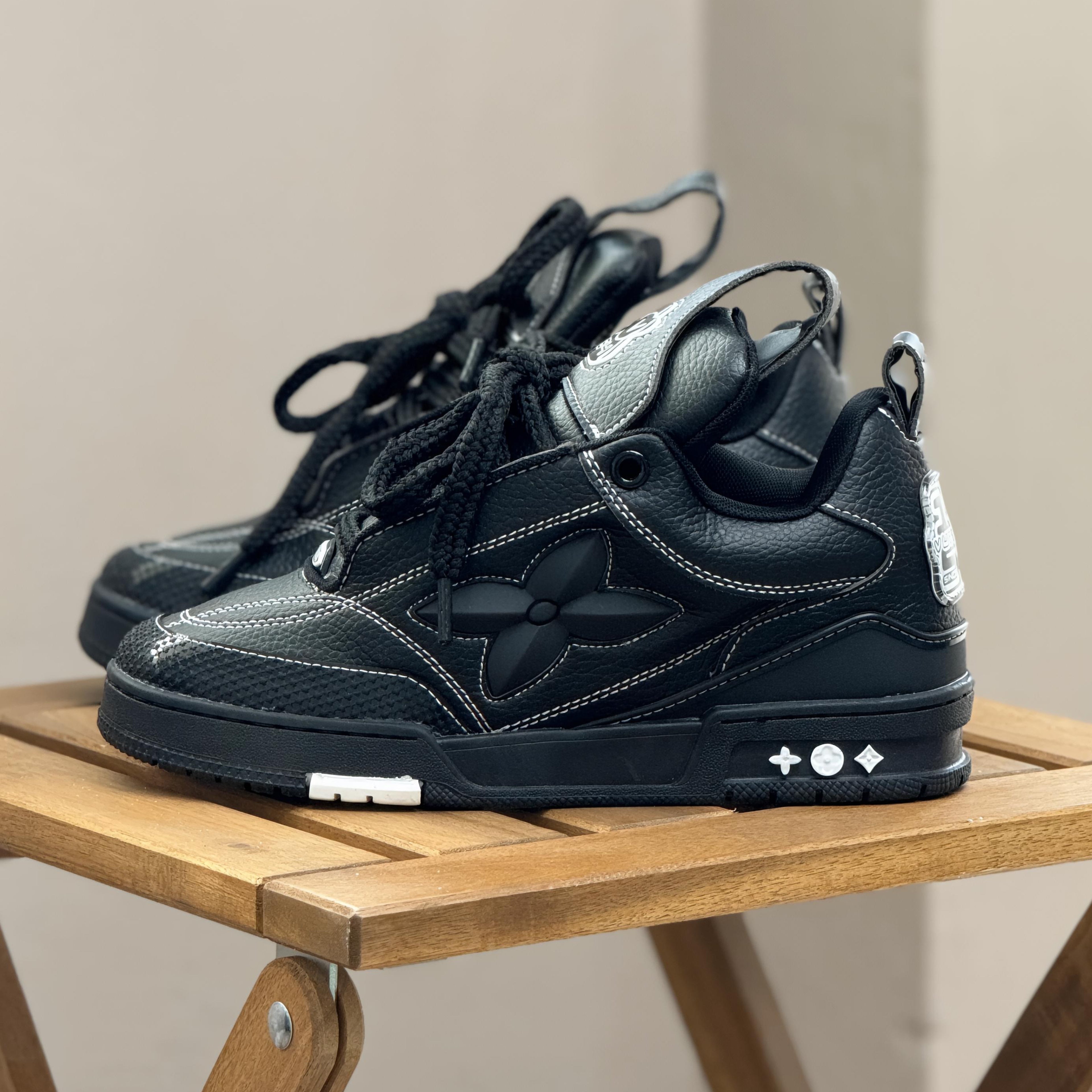 Lo-Vi Skate Sneakers (All Black) Premium Batch
