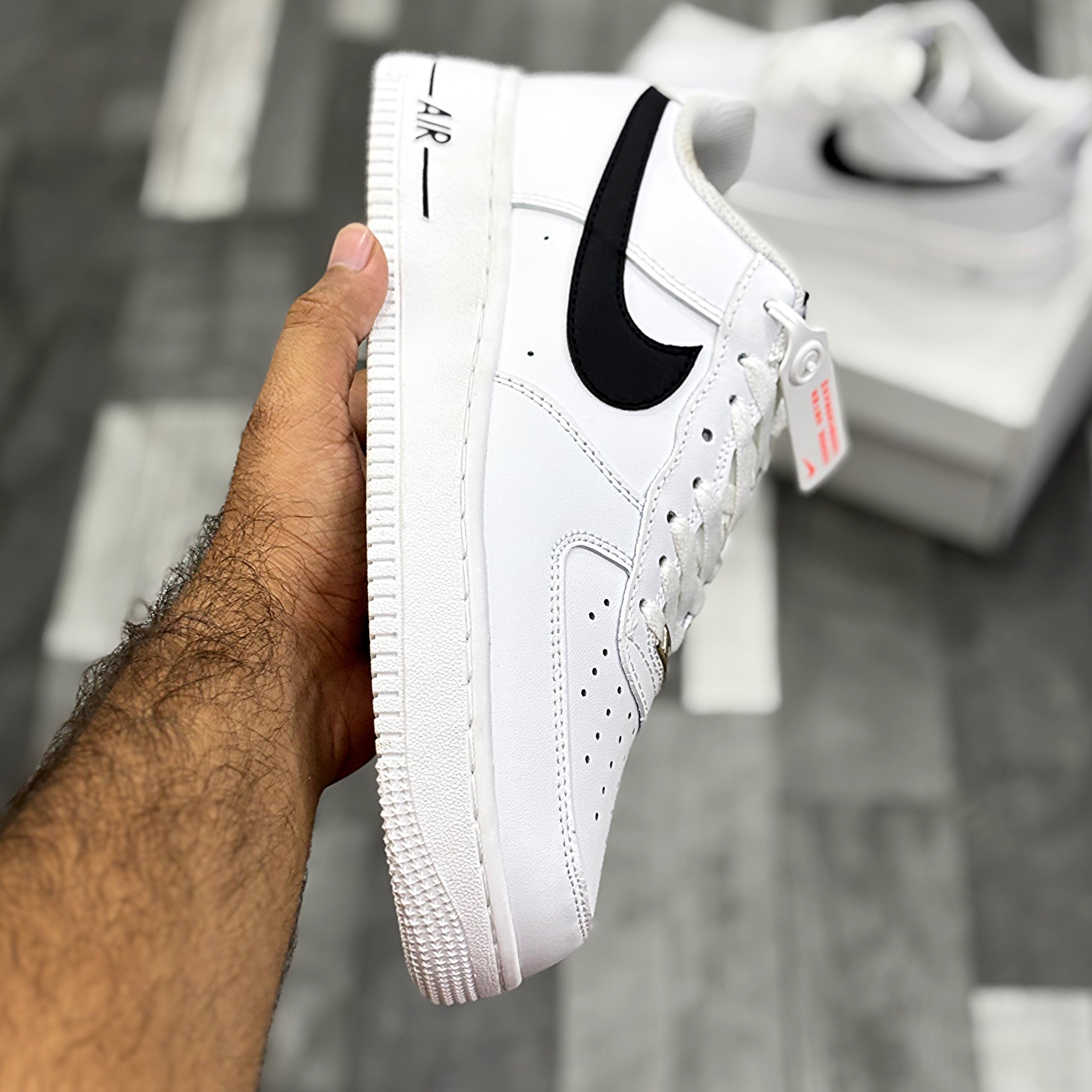 AF-1 White Black Swoosh Premium Batch