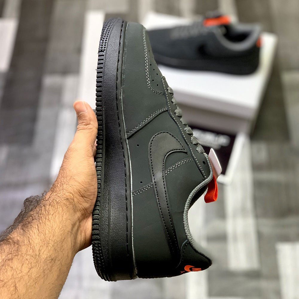 AF-1 Annthracitte (Storm Grey) Premium Batch Leather Edition - ShoesRepublic 