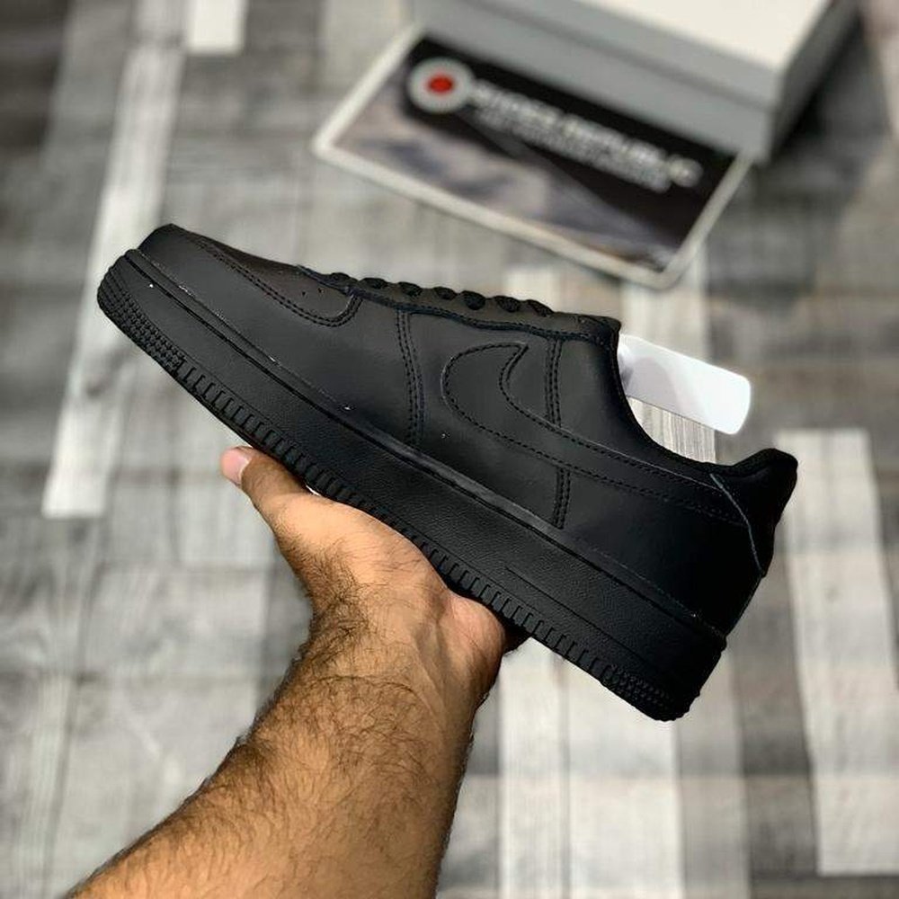 AF-1 Triple Black - Versatile Black Sneakers - ShoesRepublic 