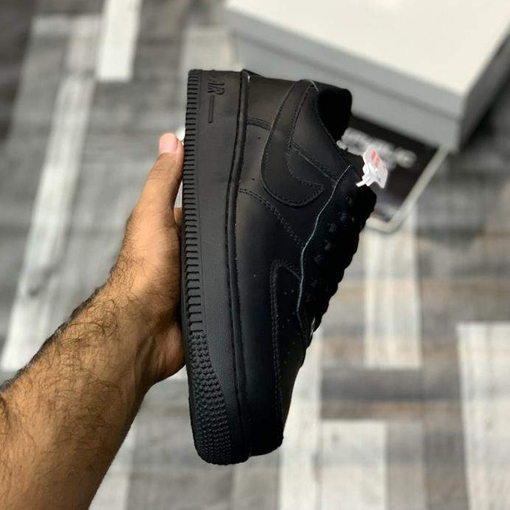 AF-1 Triple Black - Versatile Black Sneakers - ShoesRepublic 