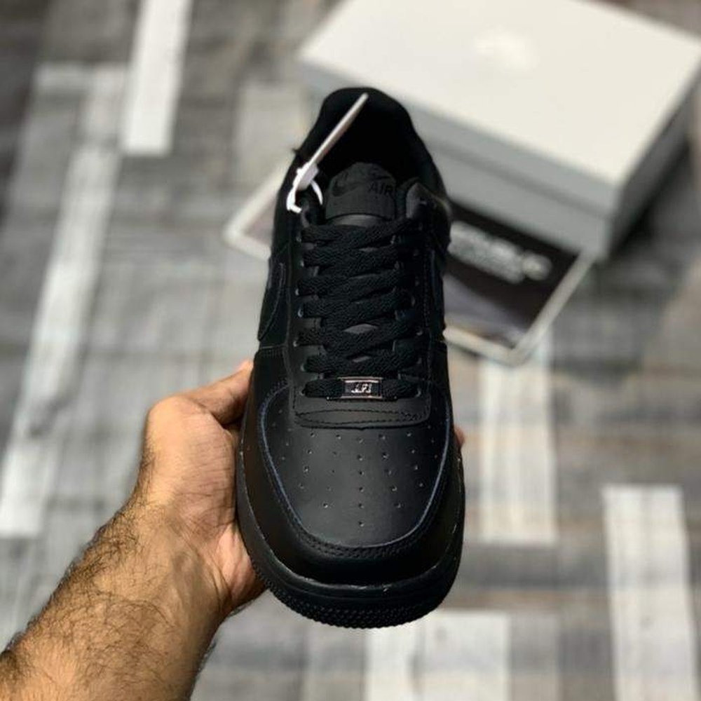 AF-1 Triple Black - Versatile Black Sneakers - ShoesRepublic 