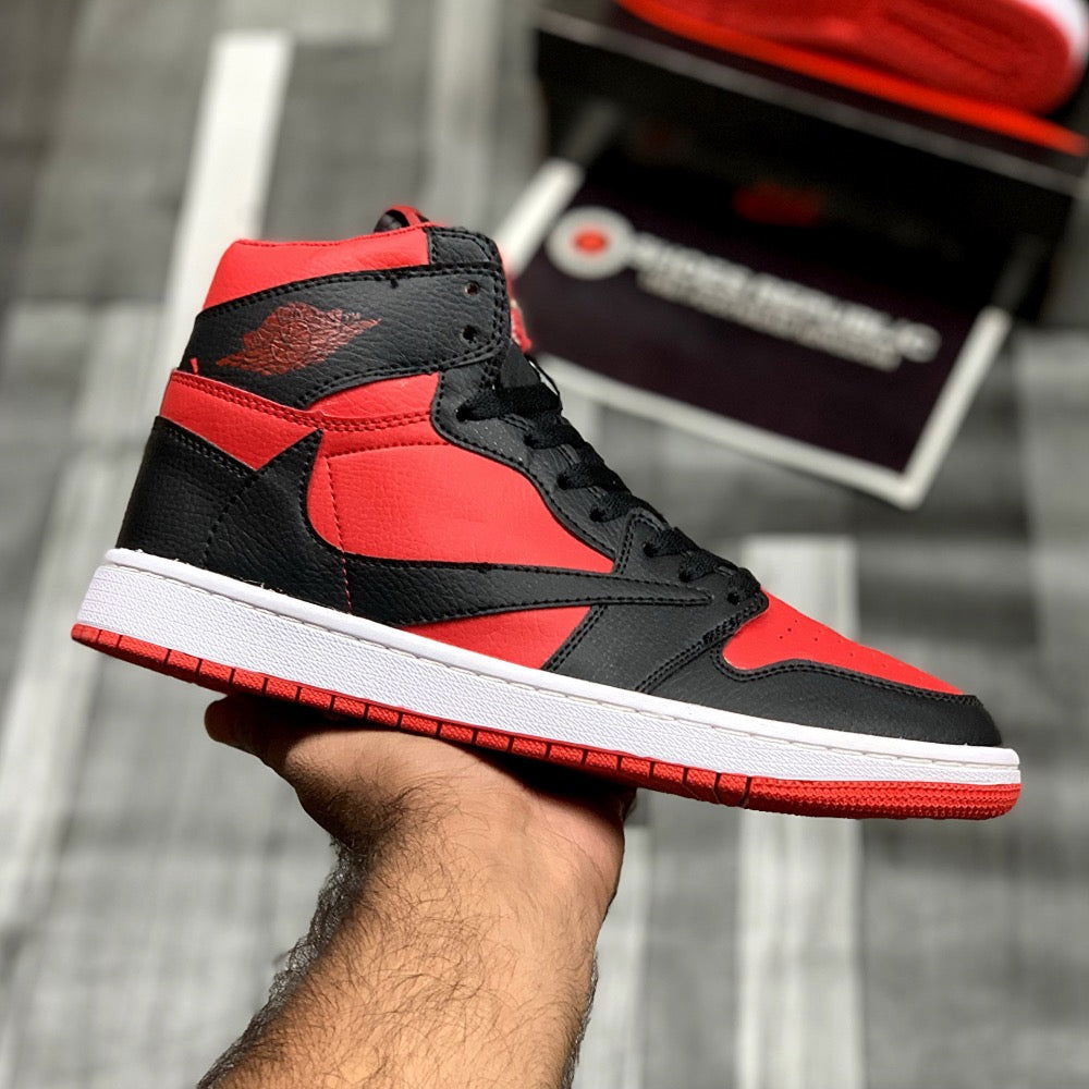 AJ-1 High Traviis (Bred) - ShoesRepublic 