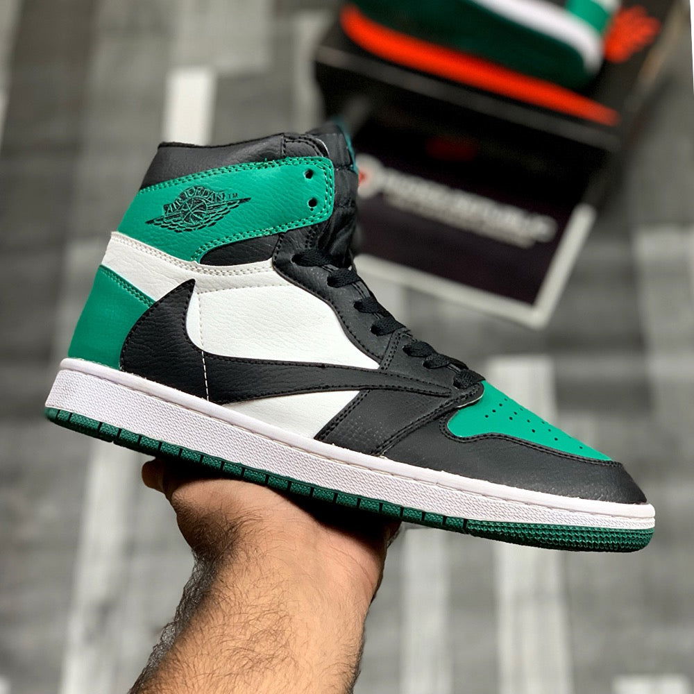 AJ-1 High Traviis (Green) - ShoesRepublic 