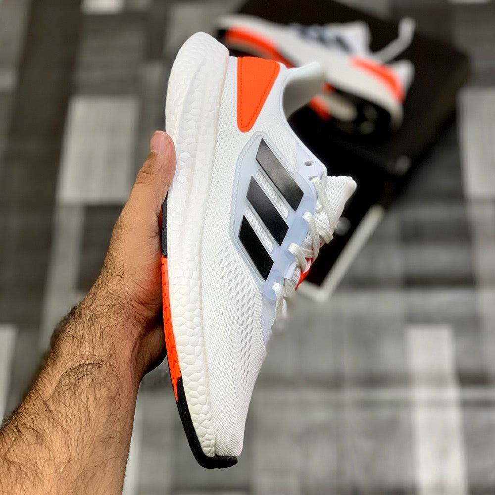 Adi PureBoosst 22 (White Orange) - ShoesRepublic 