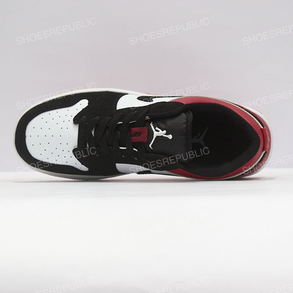 Air Jordan 1 Low Black Toe - Classic Black & Red - ShoesRepublic 