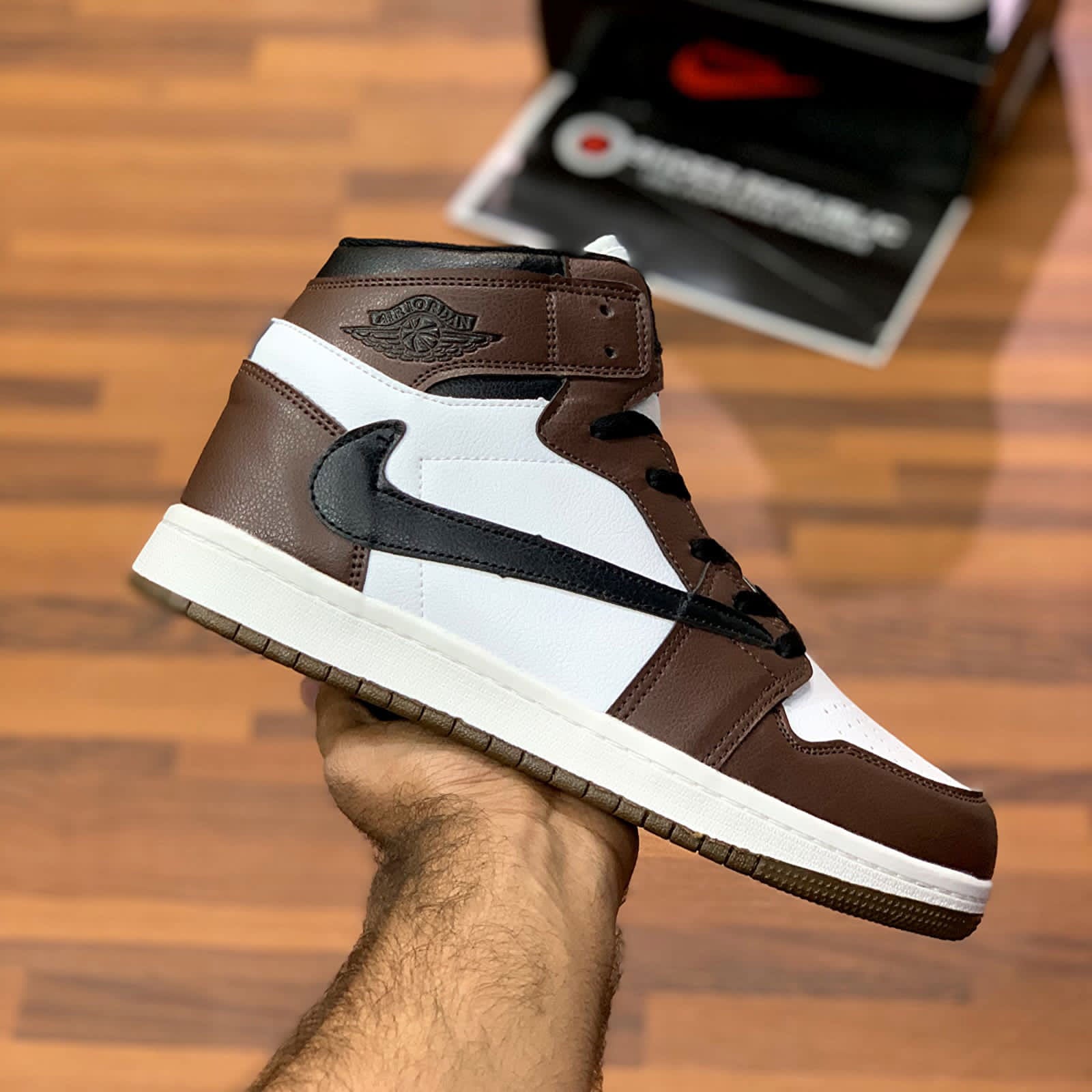 Aj-1s Hiightopps "Chocolate Brown" - ShoesRepublic 