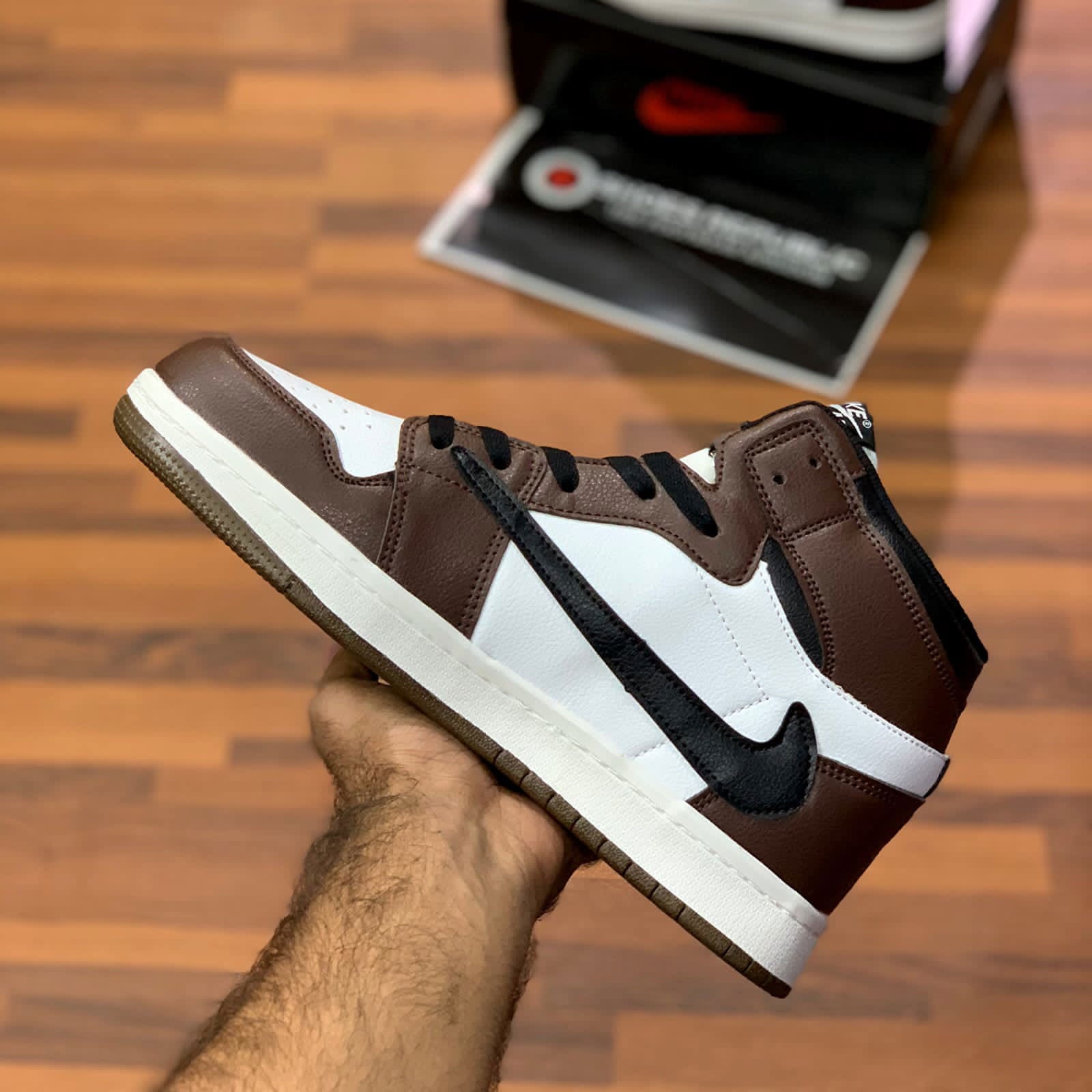 Aj-1s Hiightopps "Chocolate Brown" - ShoesRepublic 