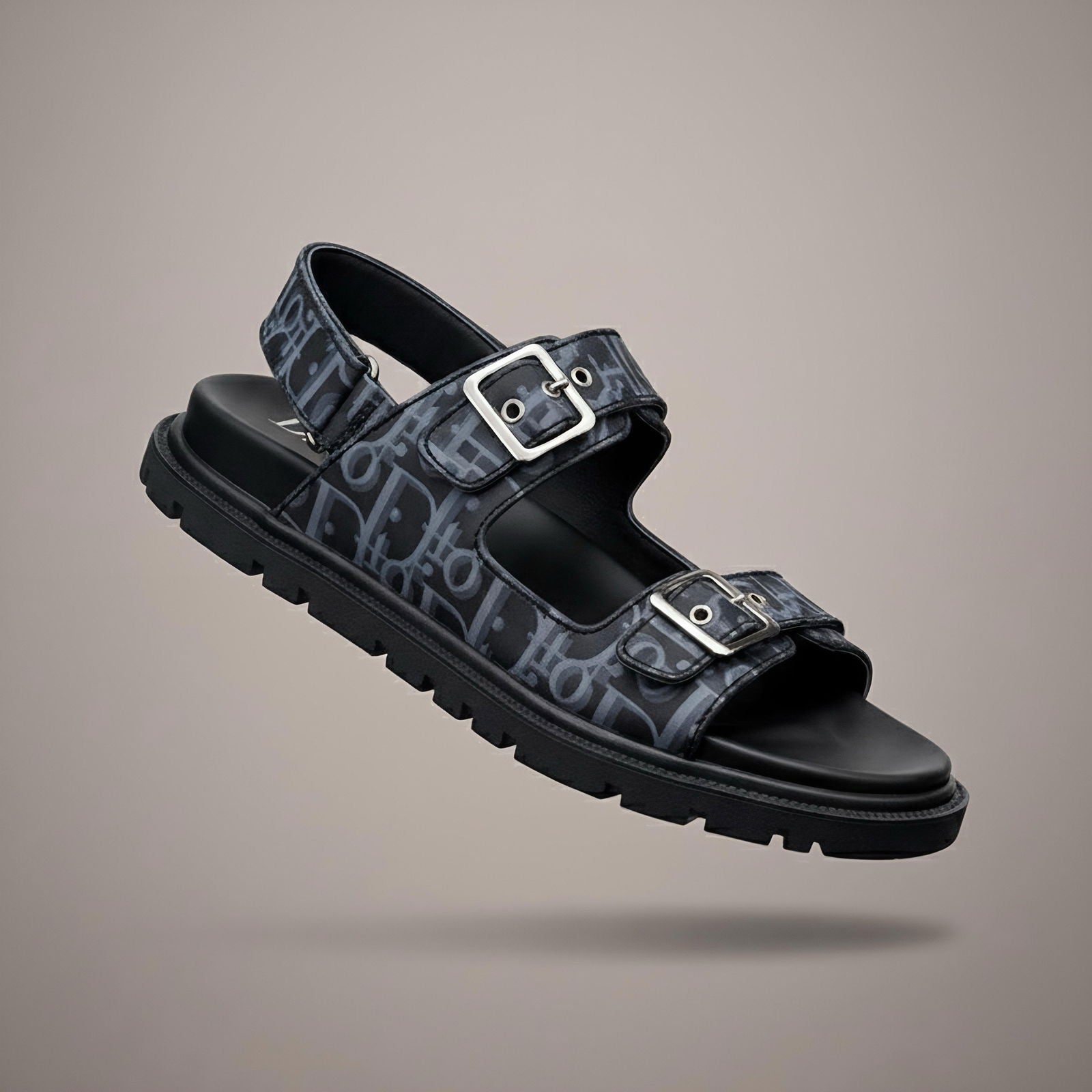 Aqua Obligue Sandals Navy - ShoesRepublic 