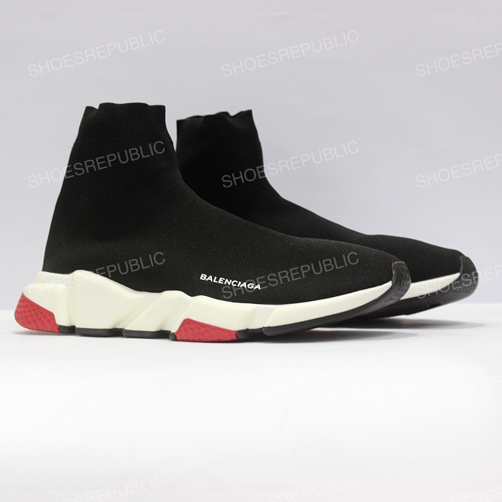 Balenciaga Speed Trainers (Bred) | Black & Red Colorway