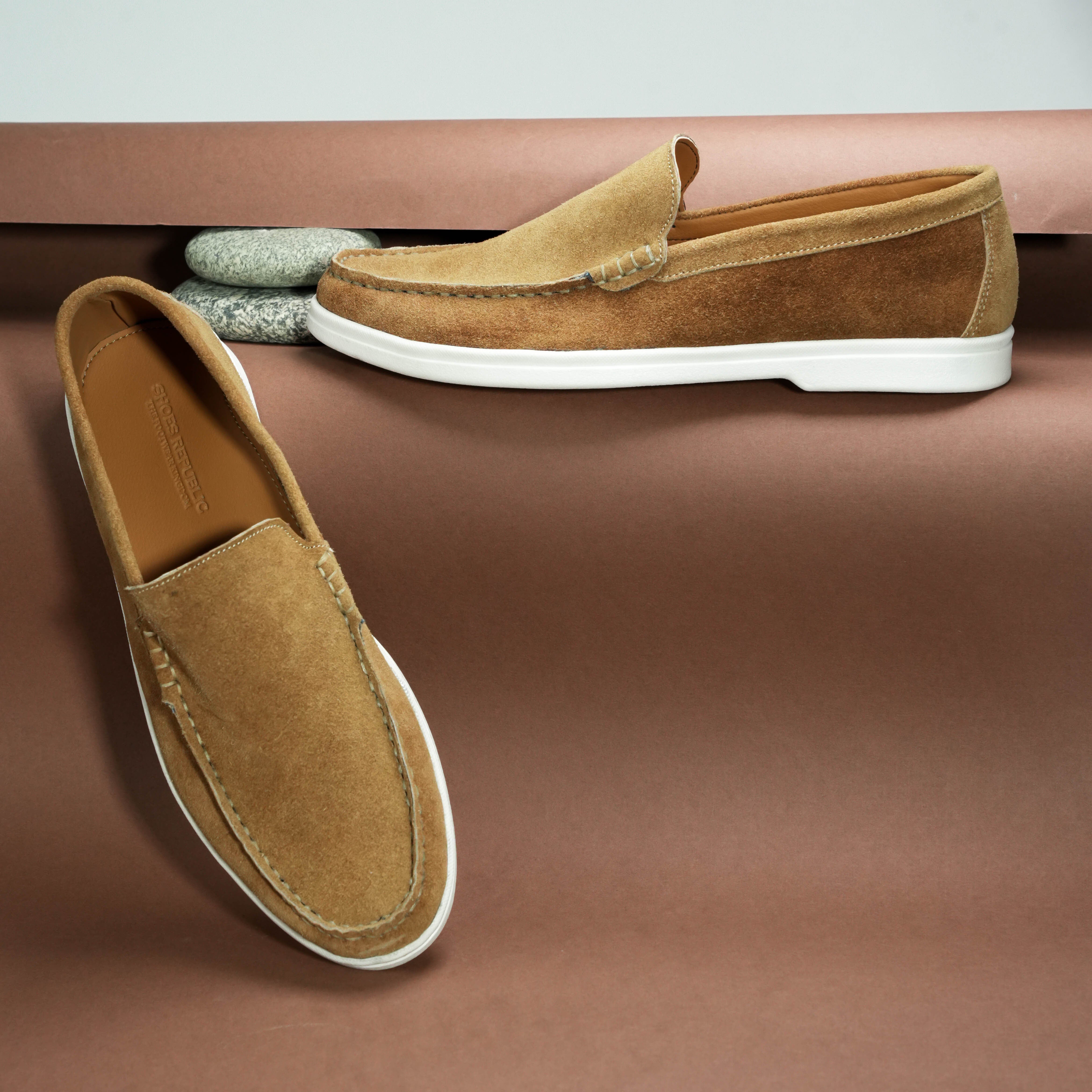 Suede Loafer Earth- 100% Pure Suede Leather