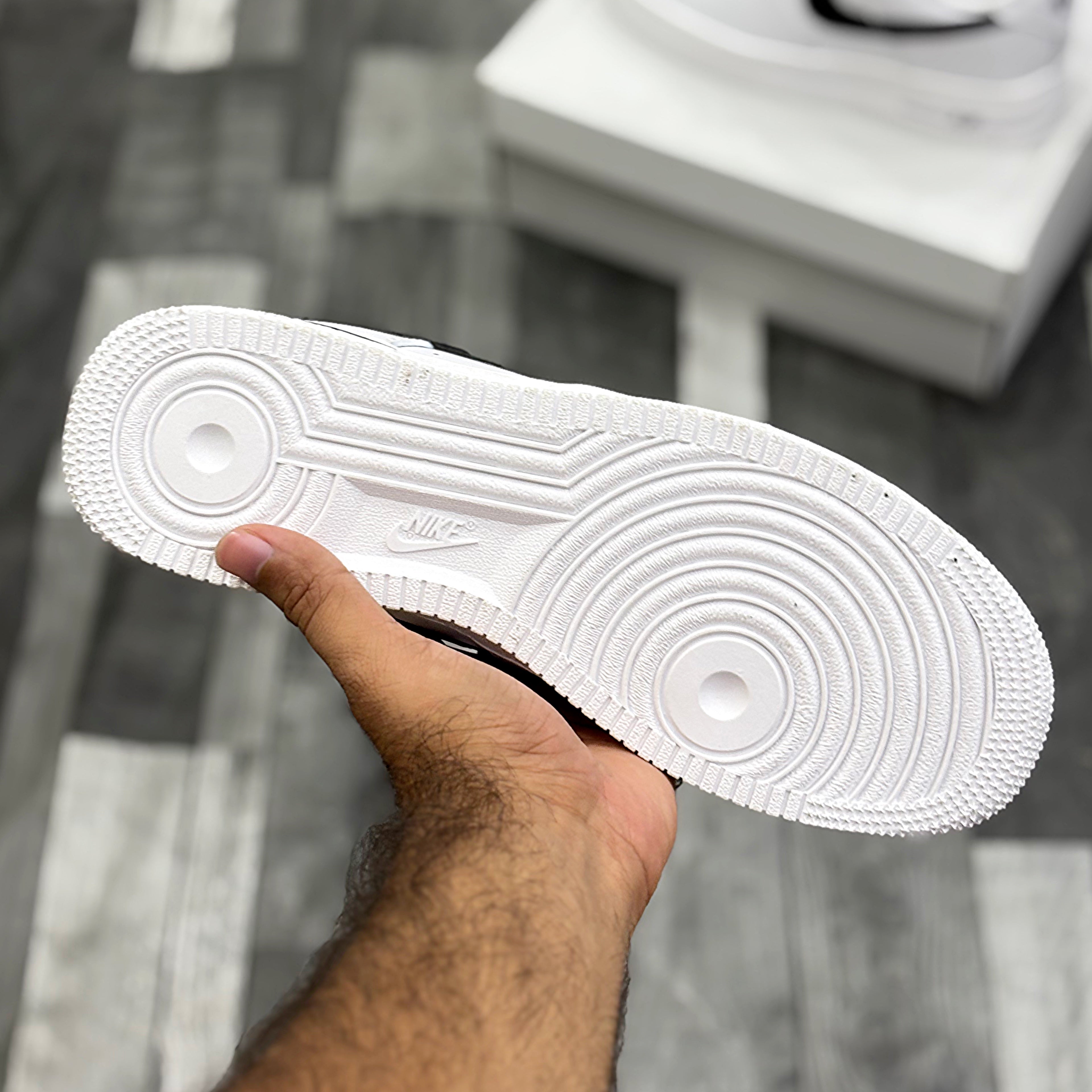 AF-1 White Black Swoosh Premium Batch