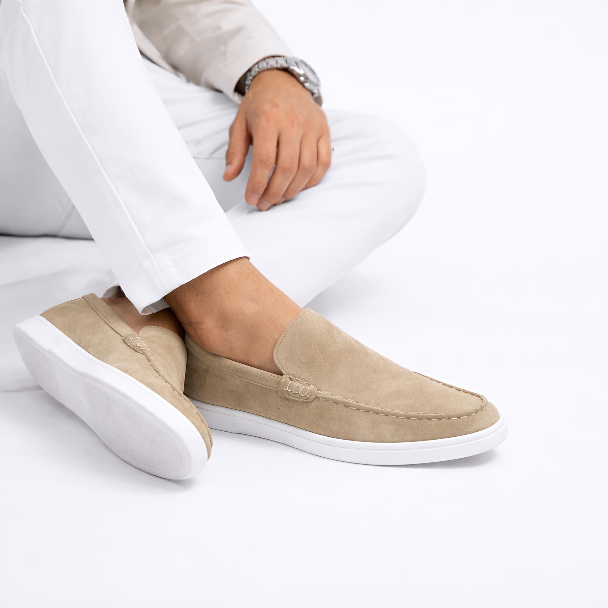 Suede Loafer Dune Suede- 100% Pure Suede Leather