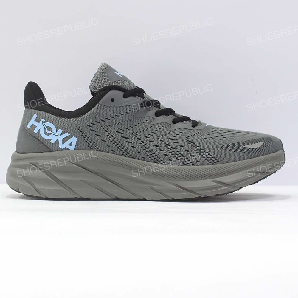 Hoka Clifton 8 Wolf Grey - Unisex Running Shoes