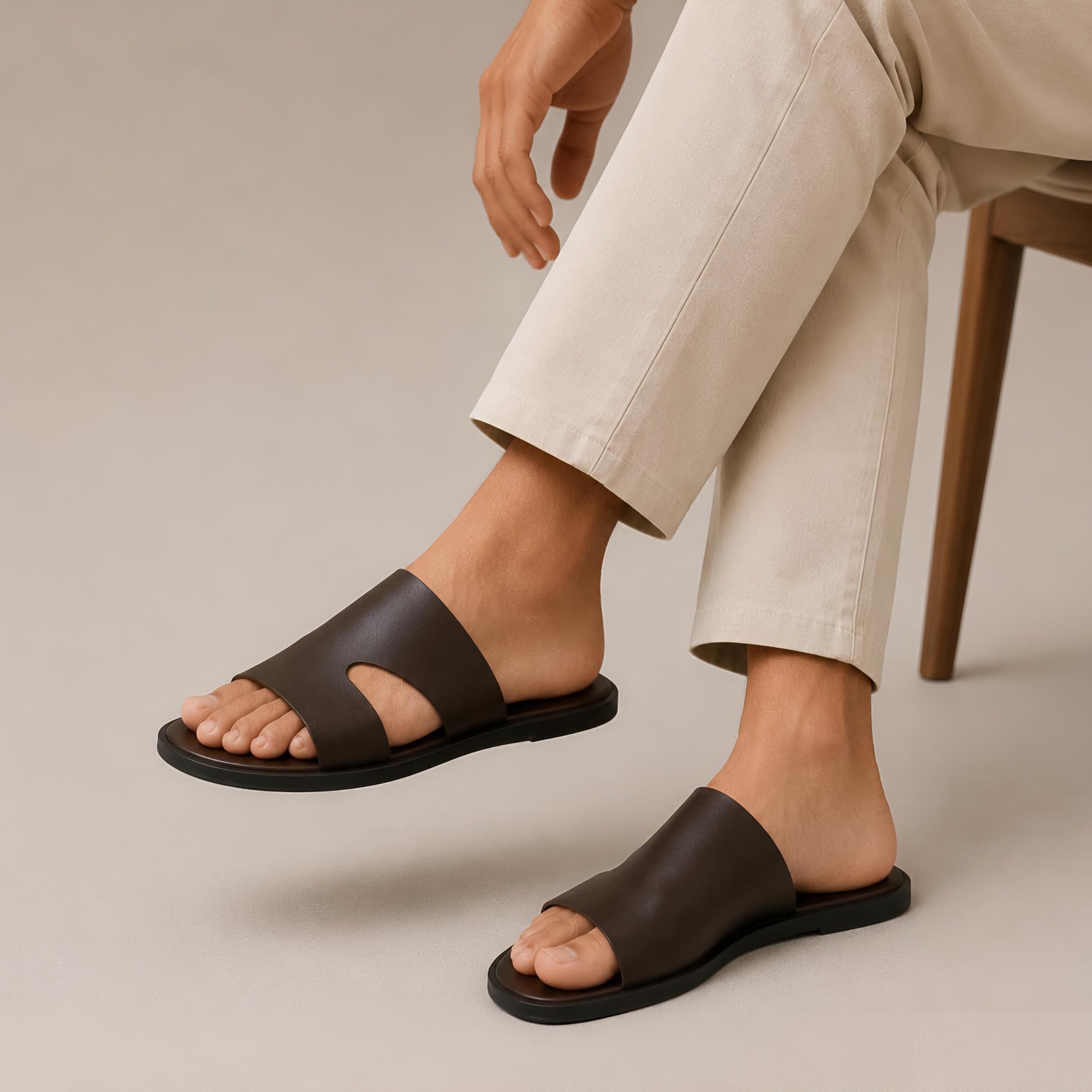 Pilat Cutout Slides (Brown)