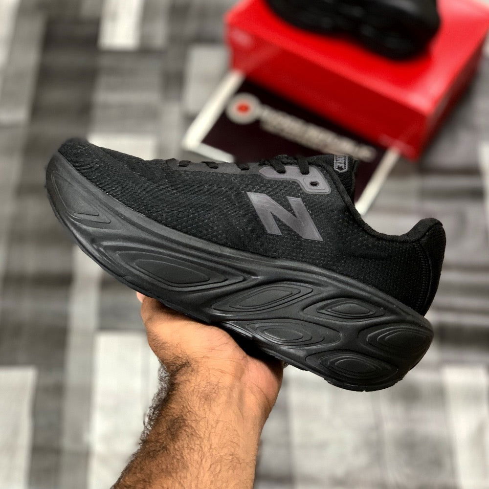 NB Fresh Foam X More V5 (All Black) - ShoesRepublic 