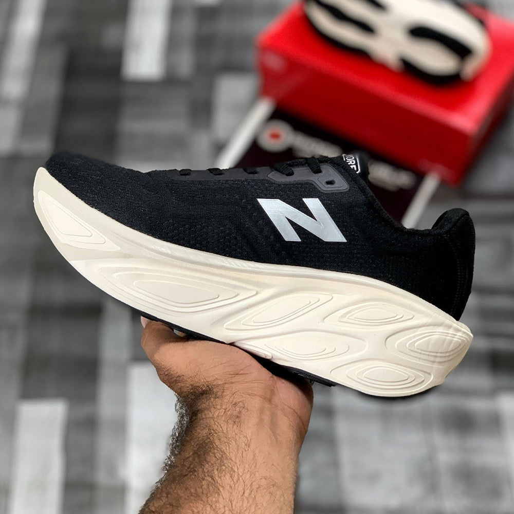 NB Fresh Foam X More V5 (Black White) - ShoesRepublic 