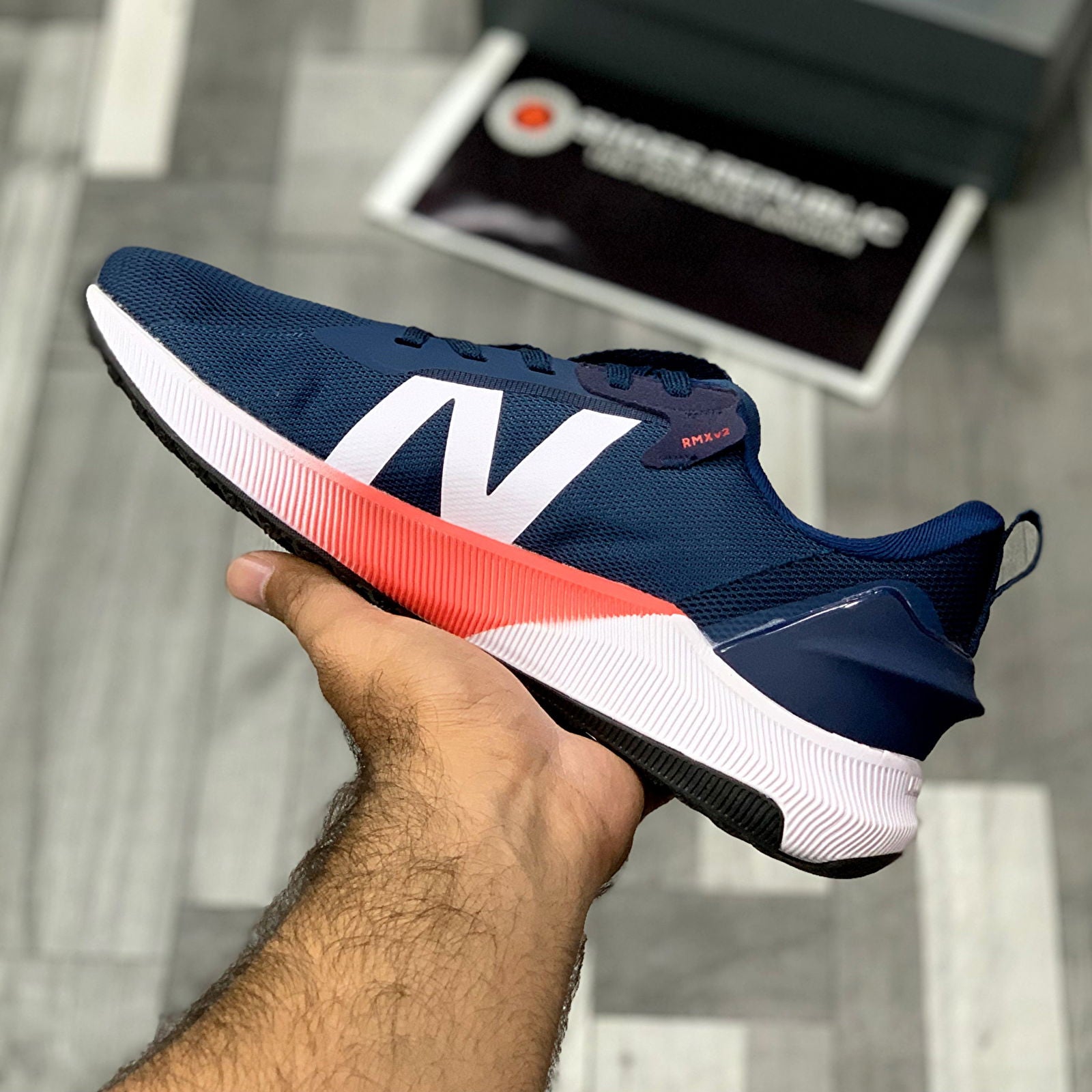 NB FuelCell Propel RMX v2 Navy Orange - ShoesRepublic 