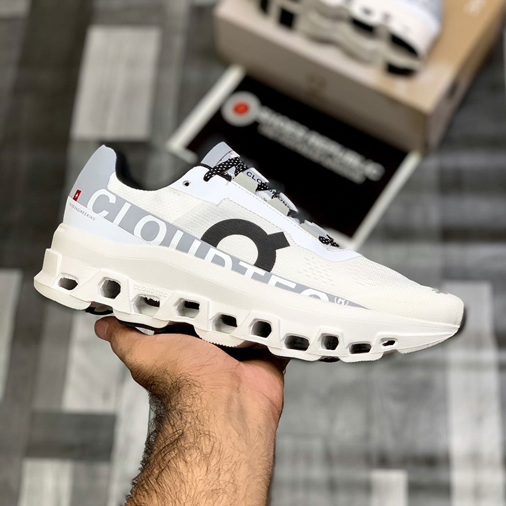 On Cloud Monster (White Black) - ShoesRepublic 