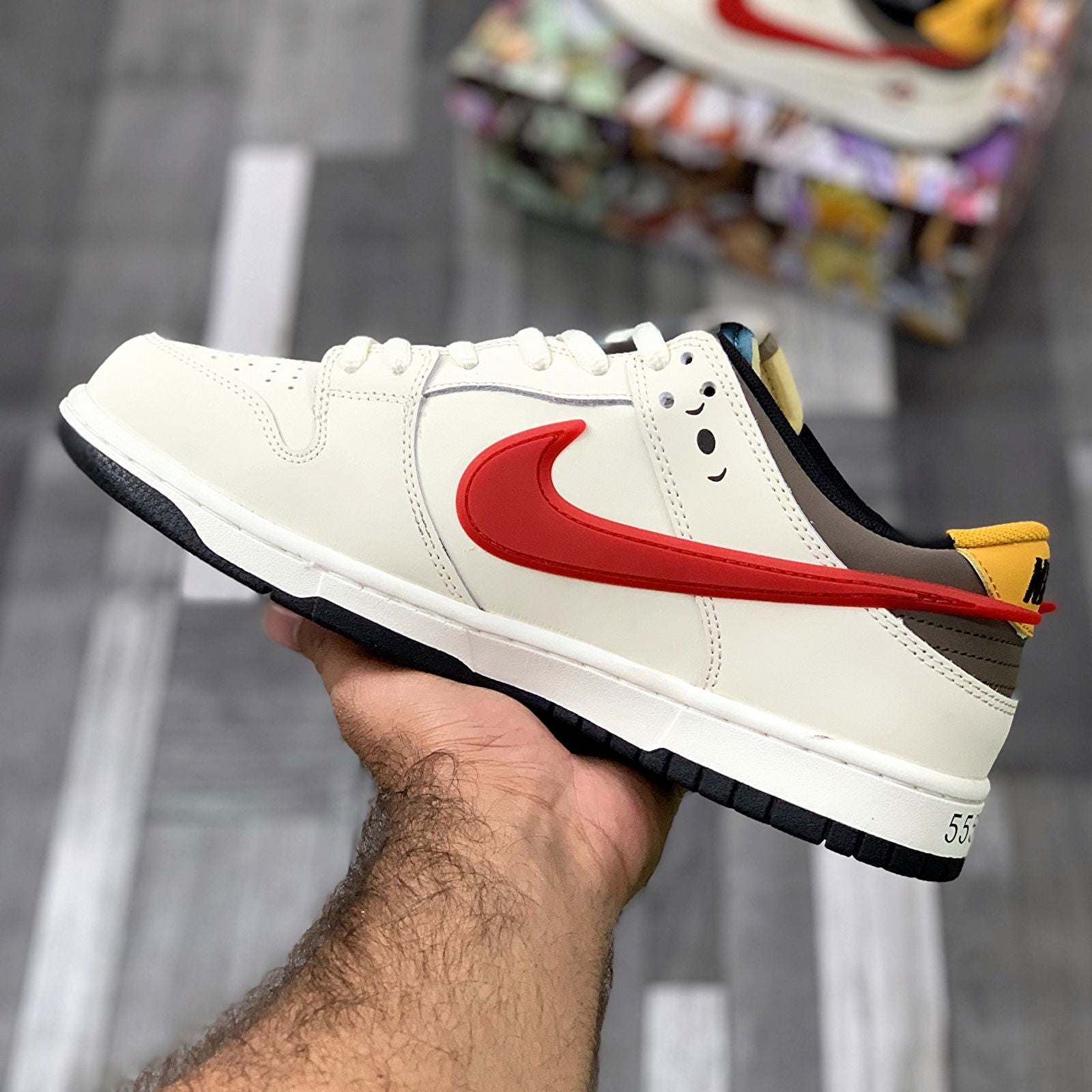 SBB Dunkks Low Sail Red Black X Ghostbusters - ShoesRepublic 