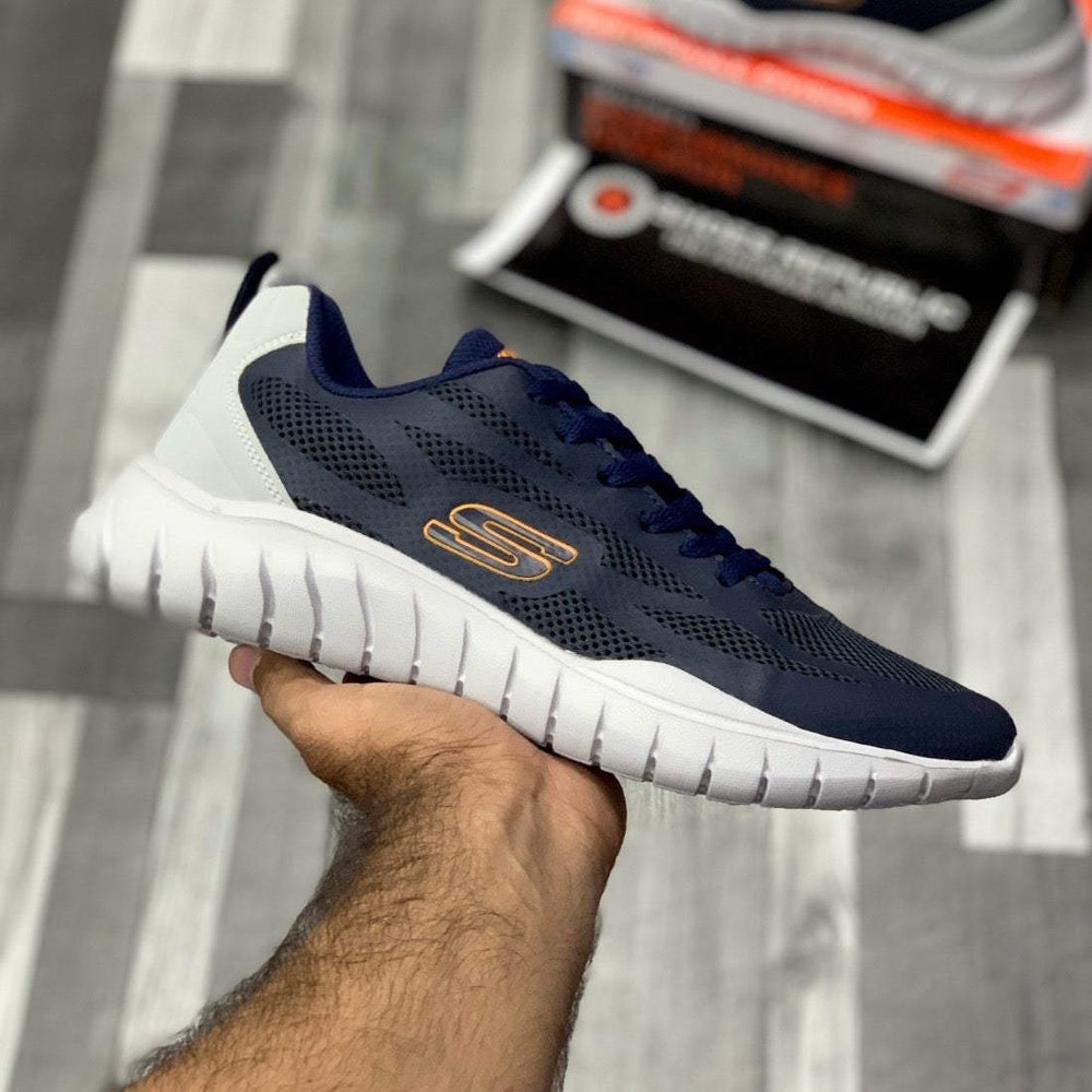 Skecherrs Overhaul “Navy White” - ShoesRepublic 