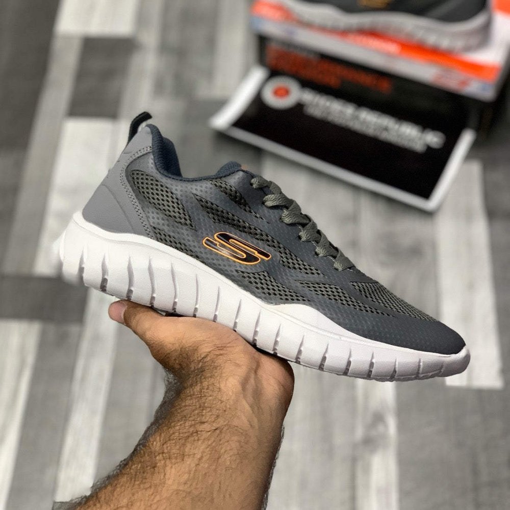 Skecherrs Overhaul “Wolf Grey” - ShoesRepublic 