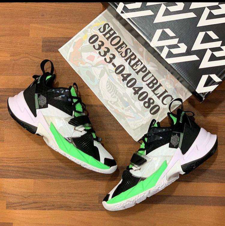 AJ WhyNot Zer0.3 Black Neon - Men's Basketball Shoes