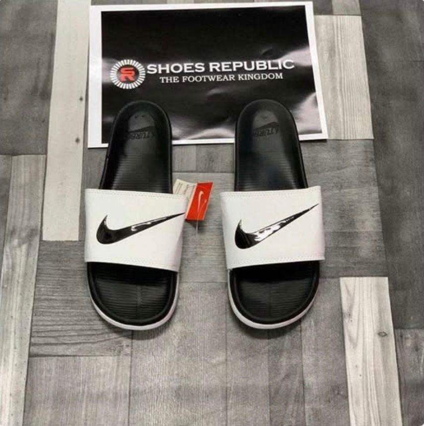 Nike Turboo Slide (White Black) - Classic Pool Slides