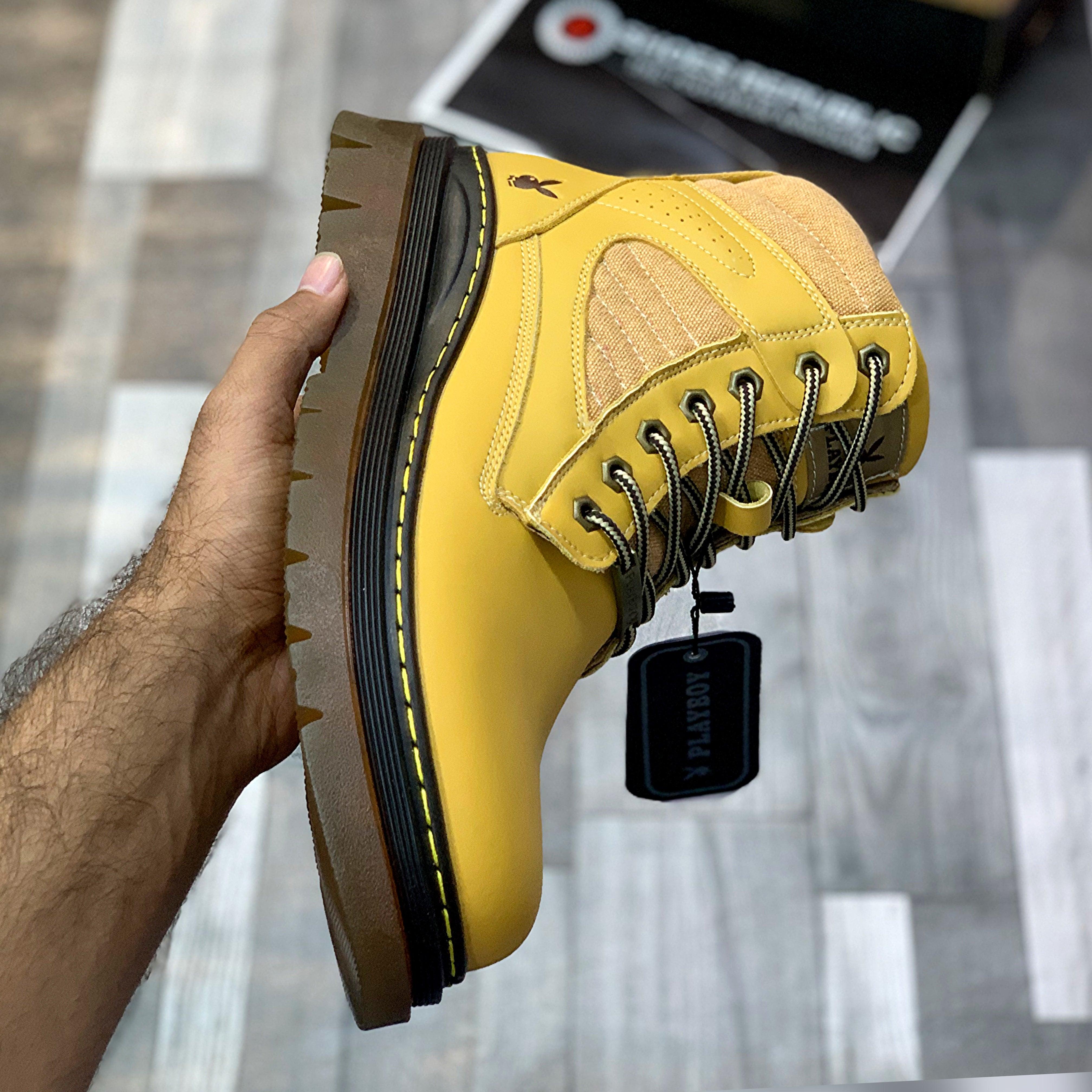 PB Leather Boots (Mustard)